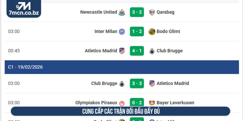 7M - Tỷ Số Trực Tuyến 7M | Kết Quả Bóng Đá Mới Nhất Hôm Nay 13 7M cung cấp tỷ số các trận đối đầu đầy đủ